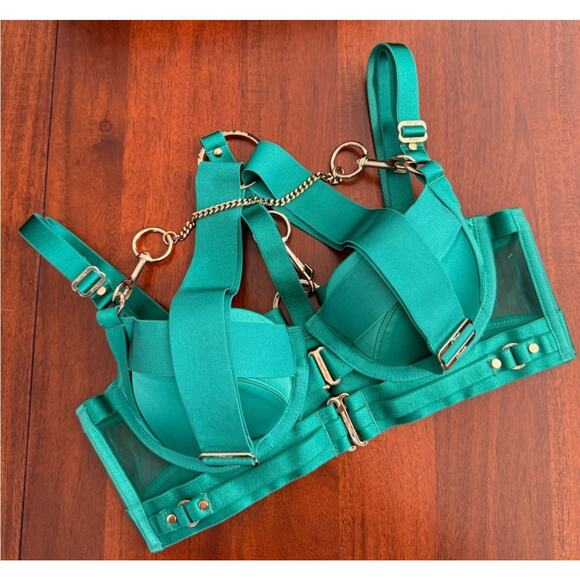 New Honey Birdette Kukuro Jade Blush Bra Size 36D NOWT - Picture 4 of 9